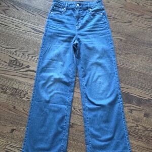 White House Black Market Wide-Leg Jeans in Medium Blue